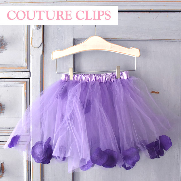 【楽天市場】≪COUTURE CLIPS≫ クチュール クリップス 花びら チュチュ スカート 紫 パープル ラベンダー チュール バレエ