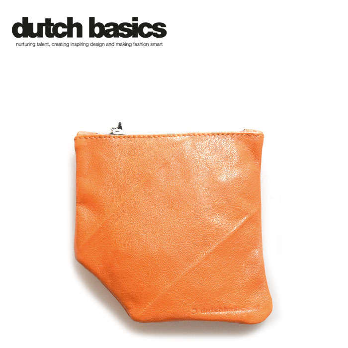 ≪Dutch Basics≫ ダッチベイシクス 本革 レザー オレンジ 財布 ポーチ 小銭入れ カードケース コインケース ポーチ (Orange) レディース ギフト ラッピング