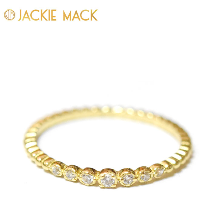 ≪Jackie Mack≫ ジャッキー マック キュービックジルコニア CZ リング 指輪 ゴールド Glowing Ring (Gold) レディース ギフト ラッピング｜ZUTTOHOLIC