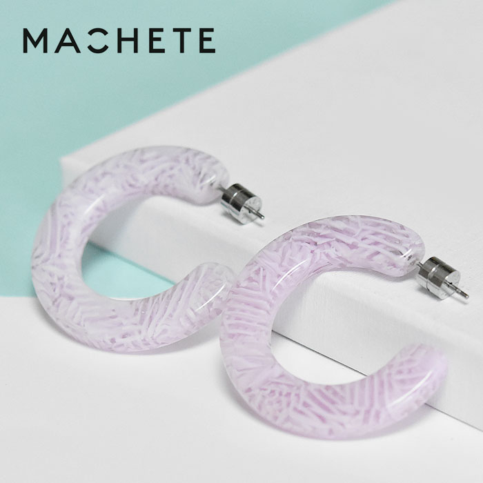 【待望の最新作】≪MACHETE≫ マシェット パープル 紫 ピンク ニュアンス ボリューム フープ ピアス Lサイズ (Purple Pink) レディース ギフト ラッピング｜ZUTTOHOLIC 8,611円