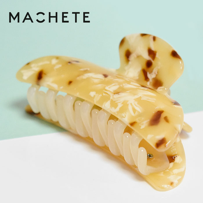 【待望の最新作】≪MACHETE≫ マシェット ベージュ ブラウン キャメル 総柄 ヘアクリップ バナナクリップ バンス クリップ 髪留め まとめ髪 ヘアアクセサリー Midi Heirloom Claw (Camel Tortoise) レディース ギフト｜ZUTTOHOLIC