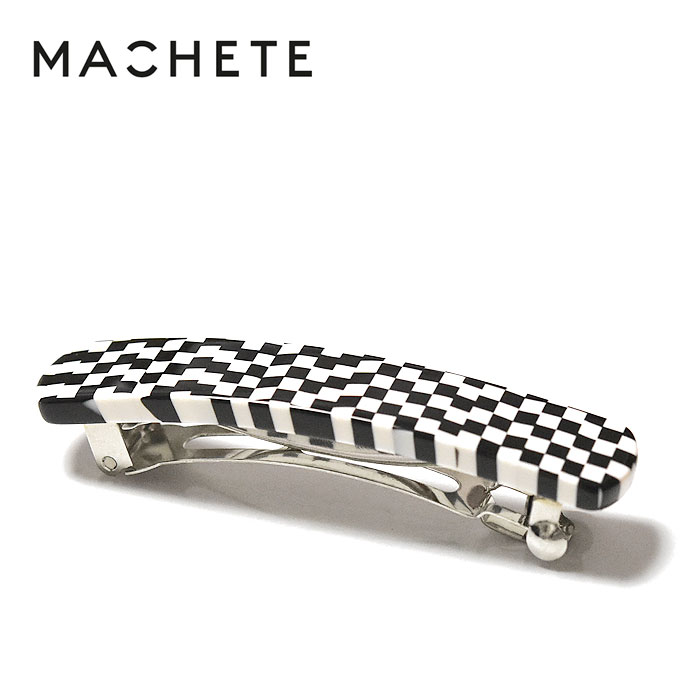 ≪MACHETE≫ マシェット チェック 黒 白 バレッタ クリップ 髪留め まとめ髪 ヘアアクセサリー No.3 Heirloom Clip レディース ギフト ラッピング
