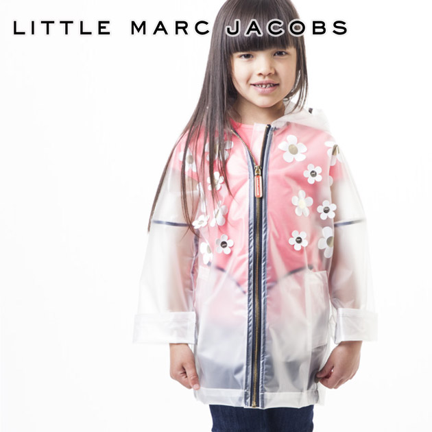 ≪Little Marc Jacobs≫ マーク モチーフ カッパ 花 女の子 レイン