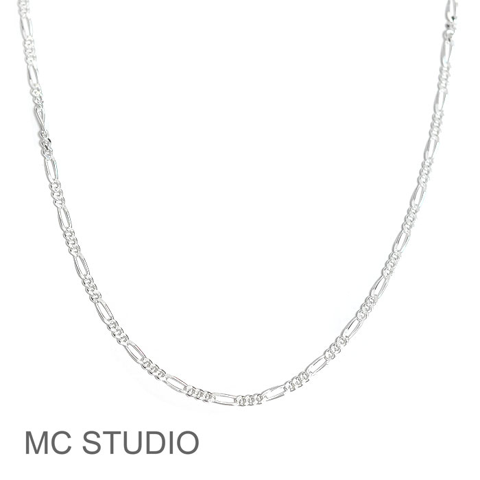 【待望の最新作】≪MC STUDIO≫ エムシースタジオ ブレード デザイン チェーン シルバー ネックレス SV925 Braid Chain Necklace (Silver) レディース ギフト ラッピング