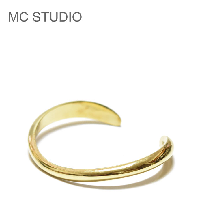 【STORY VERY CLASSY Oggi 雑誌掲載】【再入荷】≪MC STUDIO≫ エムシースタジオ ぷっくり ウェーブ シンプル カフ バングル ゴールド FLOAT Cuff (Gold) レディース