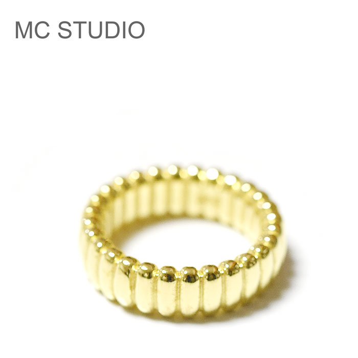 【国内即発】≪MC STUDIO≫ ゴールド ボリューム リング 国内即発】≪MC STUDIO≫ ゴールド ボリューム リング 指輪・リング