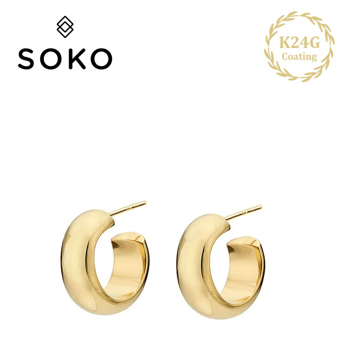 新品・未使用【SOKO ソコ】ヘアピン ゴールド 雑誌掲載 24kコート真鍮 リトルムーン ヘアゴム ゴールド ヘアカフス シルバー ブロンズ