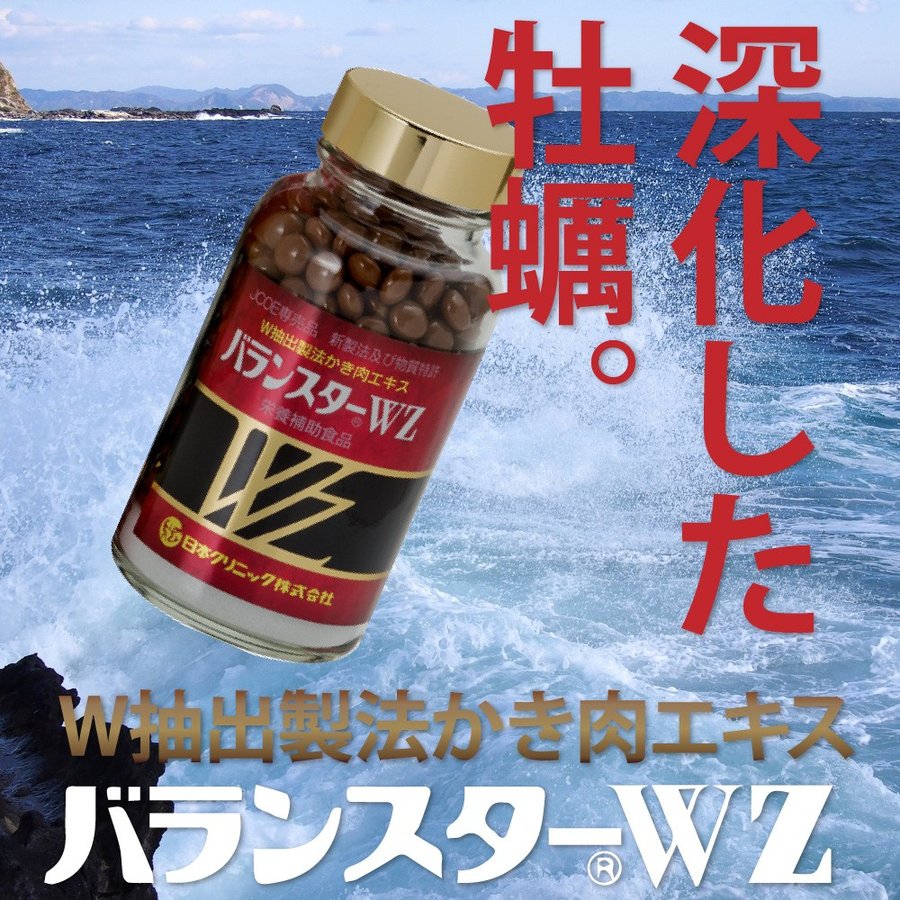 バランスターWZ 480粒 賞味期限2025年以降 日本クリニック 健康食品