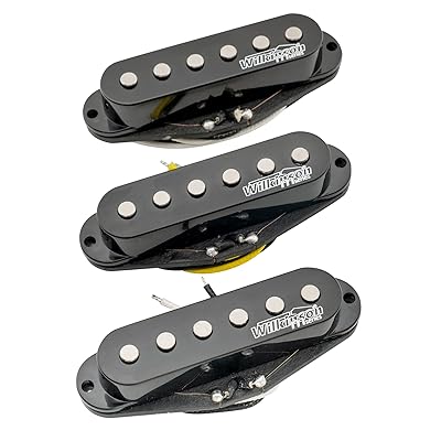 Wilkinson Mシリーズ 高出力アルニコ5 ストラトギター用ピックアップセット、ブラック 6,555円