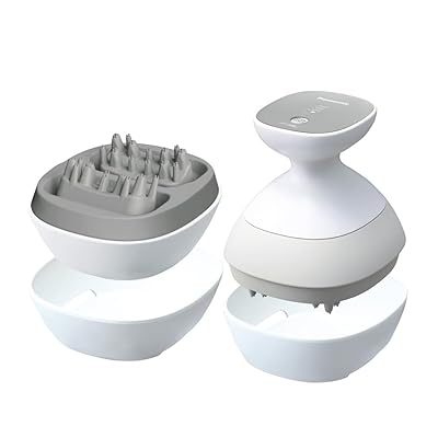 頭皮エステ 昇降機流行り物 ねばり着くもみ出し毛はらい 伸ばすこと毛はらい 素早さ3度合い しろがね色調 E