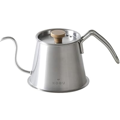 KOGU コーヒー考具 コーヒーポット ツードリップポットPro 500ml フタ付き添い人 【日本製】 直火 IH相応う 食