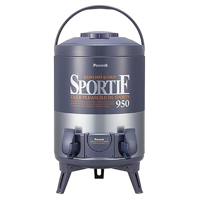ピーコック 日本製 ダブルコックキーパー ジャグ 9.5L 保冷 保温 青碧薄墨色 INW-100 AH