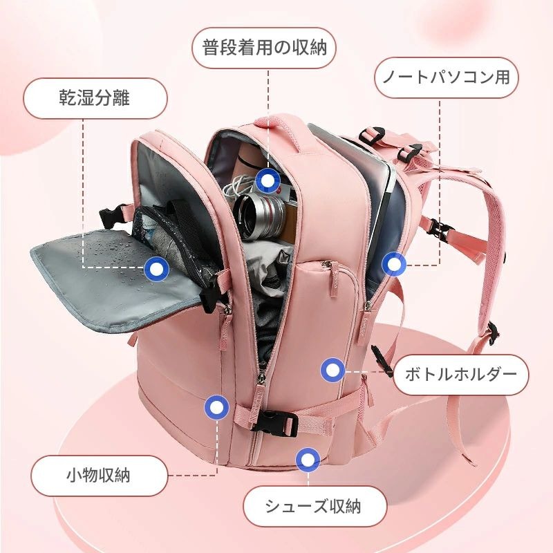 バックパック　リュック　リュックサック ビジネスリュック 防水 ビジネスバック メンズ レディース 大容量 バッグ メンズ ビジネスリュック 大容量 バッグ出張 通学 通勤 旅行