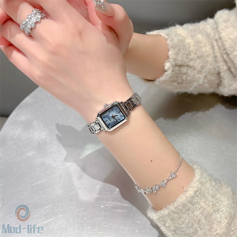 レディース腕時計 ブレスレット型 24mm クォーツ式 高級感 おしゃれ 小さめ オフィスカジュアル 人気 2026新作 5,000円