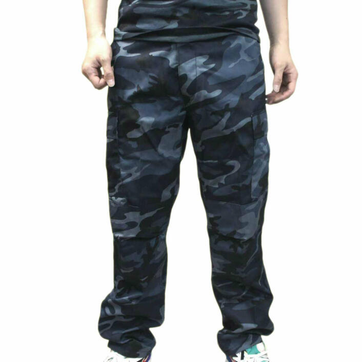 軍パン タクティカル 迷彩BDUパンツ ミッドナイトブルー柄 ロスコ ULTRA FORCE 米軍ファティーグ仕様ミリタリー！◇39ショップ限定条件クリアで送料無料