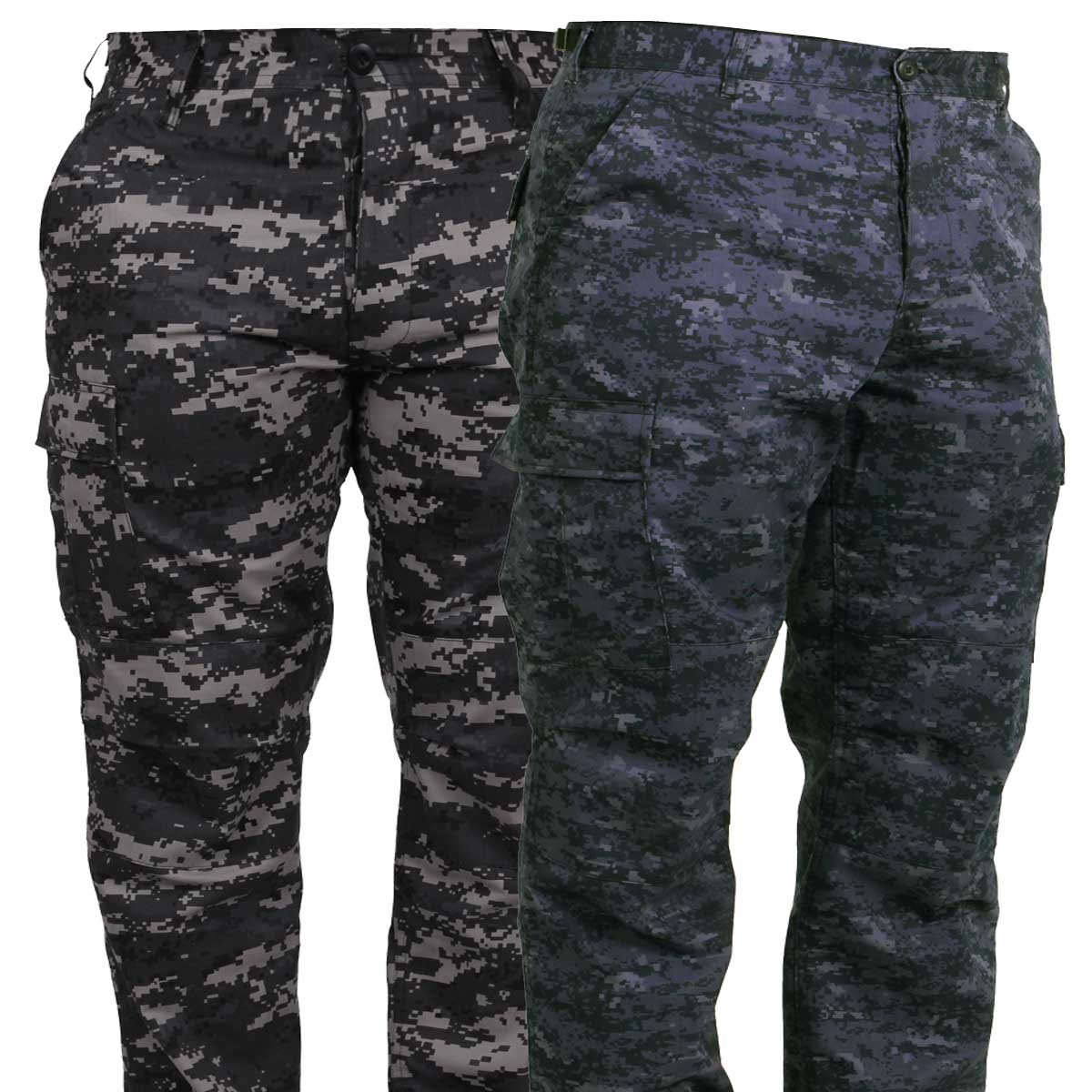ビッグサイズ (USA) 軍パン 迷彩 カーゴパンツ ミッドナイト＆アーバン デジタル柄 メンズ ミリタリー ロスコタクティカル米軍ファティーグ仕様！◇39ショップ限定条件クリアで送料無料｜エフ　スリーズィー