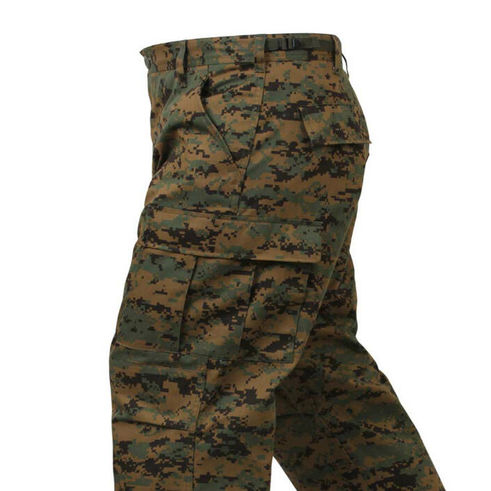 ビッグサイズ (USA) 軍パン 迷彩 カーゴパンツ ウッドランドデジタル柄 メンズ ミリタリー ロスコRothco B.D.Uパンツ 米軍 レプリカ仕様！◇39ショップ限定条件クリアで送料無料｜エフ　スリーズィー