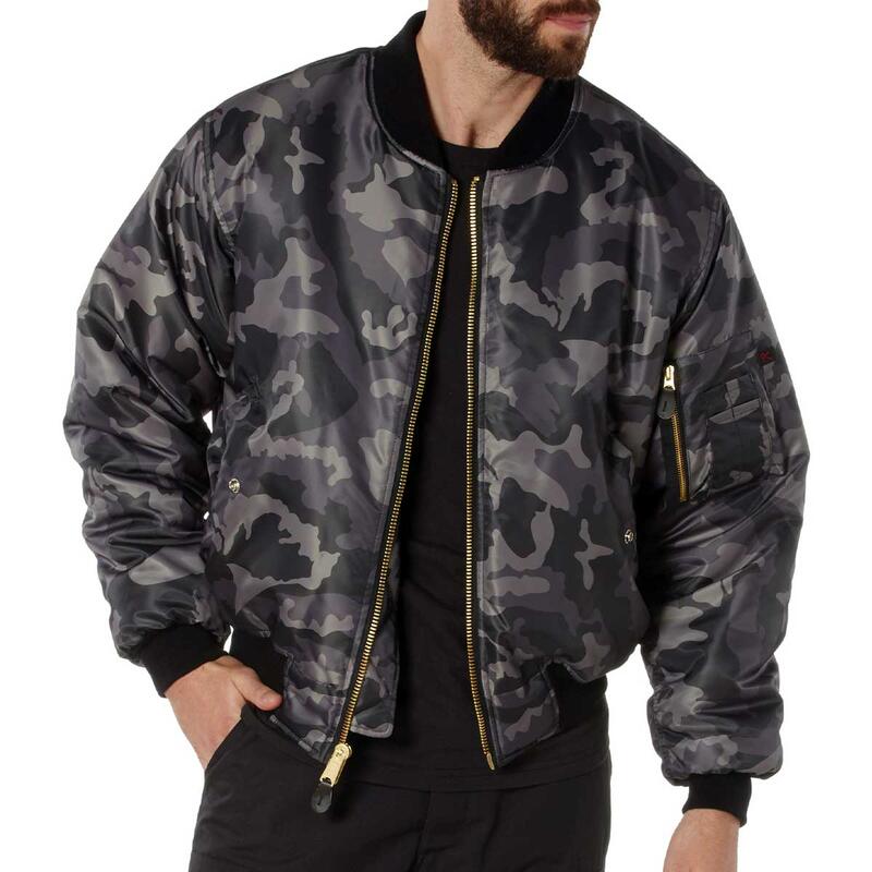 黒の迷彩 MA-1フライトジャケット トップガン ロスコ BLAC CAMOROTHCO ULTRA FORCE MA-1 FLIGHT JACKET!◇39ショップ限定条件クリアで送料無料|エフ スリーズィー