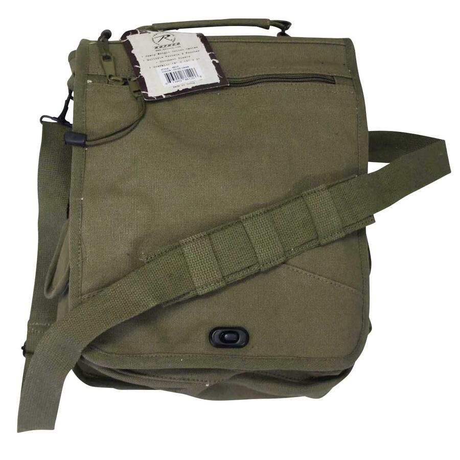 M-51エンジニアフィールドバッグ2way仕様 ヴィンテージ加工OD ロスコ Rothco Canvas M-51 Engineers Field Bag◇値引きクーポンと39ショップ限定条件クリアで送料無料